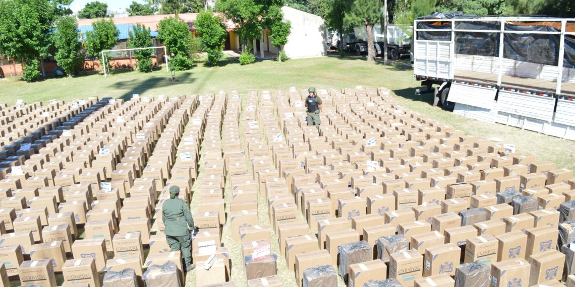 Gendarmería secuestró cigarrillos de contrabando por más de $ 600 millones