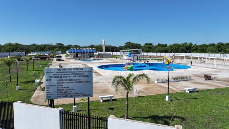 Gildo Insfrán inaugurará este viernes 27 el nuevo parque acuático de Las Lomitas