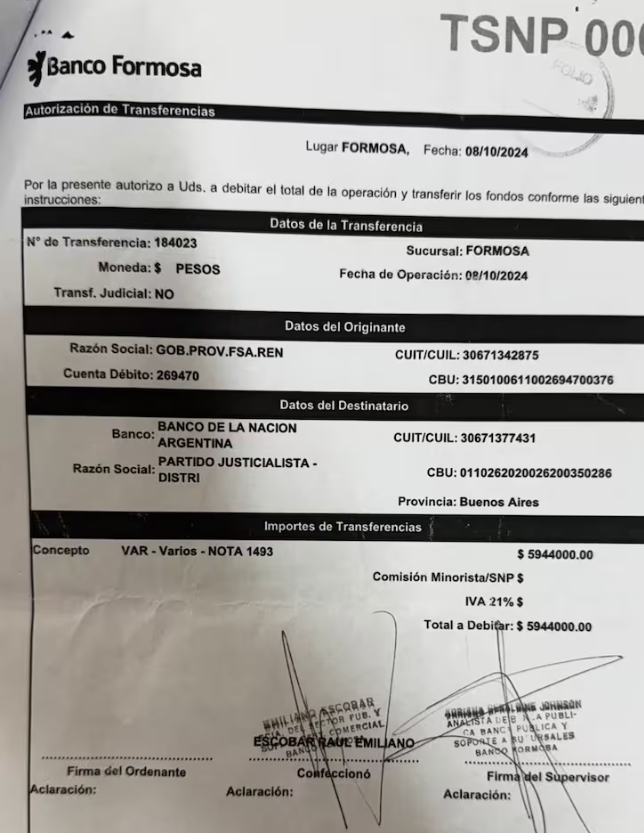 Otra vez La Nación pone sus ojos sobre las cuentas públicas de Formosa; difunde documentación de pagos por obras públicas y servicios