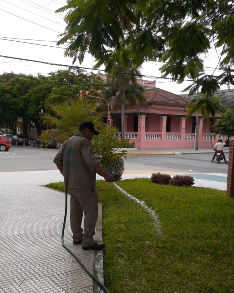 El municipio interviene en varios barrios para el mantenimiento de espacios verdes