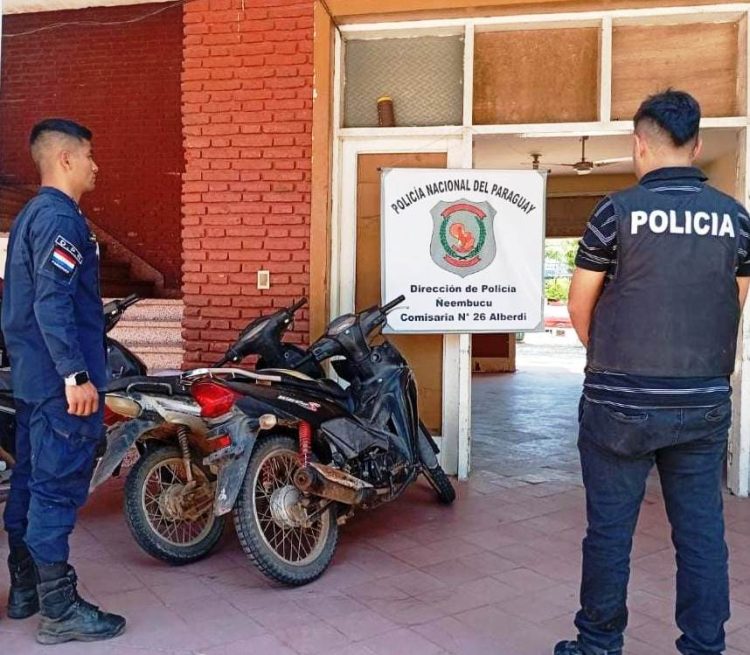 Tres motos robadas fueron llevadas en bote hasta Alberdi: las recuperaron por cooperación internacional