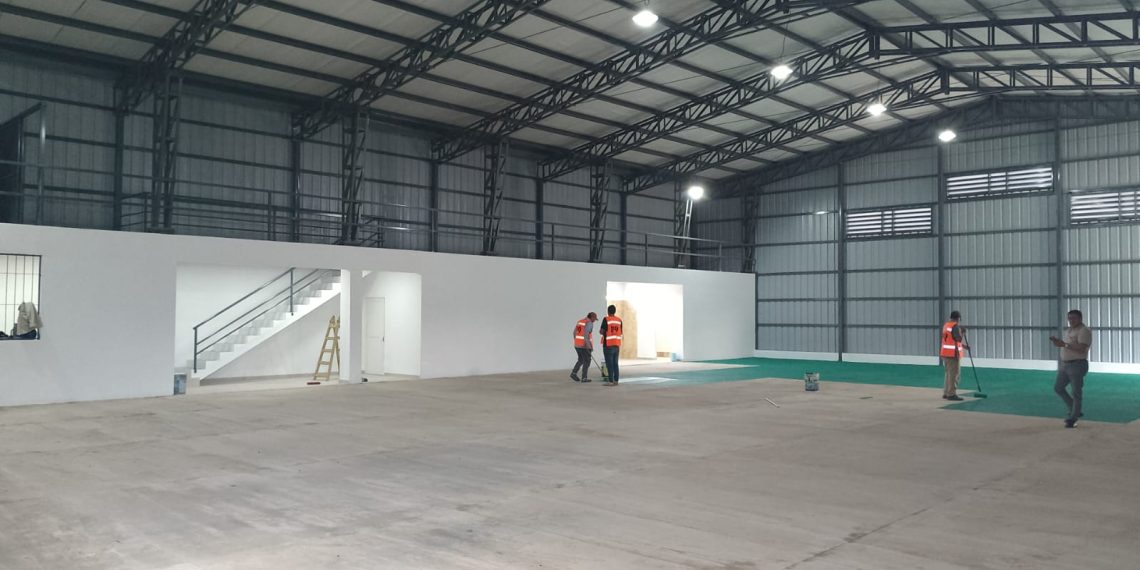 Ultiman detalles del nuevo polideportivo cubierto del barrio Simón Bolívar