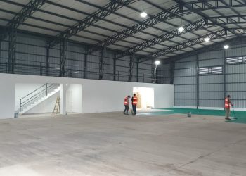 Ultiman detalles del nuevo polideportivo cubierto del barrio Simón Bolívar