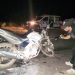 Fuerte choque entre dos motos dejó una mujer grave hospitalizada, el otro conductor se fugó
