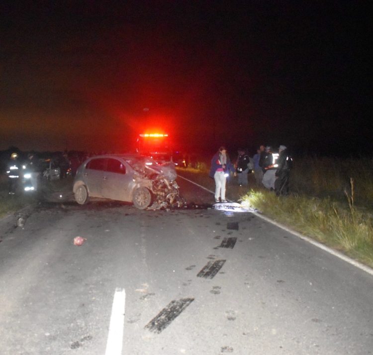 Un choque frontal entre dos autos en la ruta 86 dejó como saldo una víctima fatal