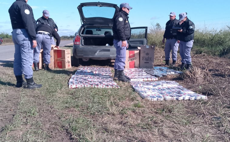 Control de rutina detectó cargamento de cigarrillos de contrabando valuados en más de 3 millones de pesos