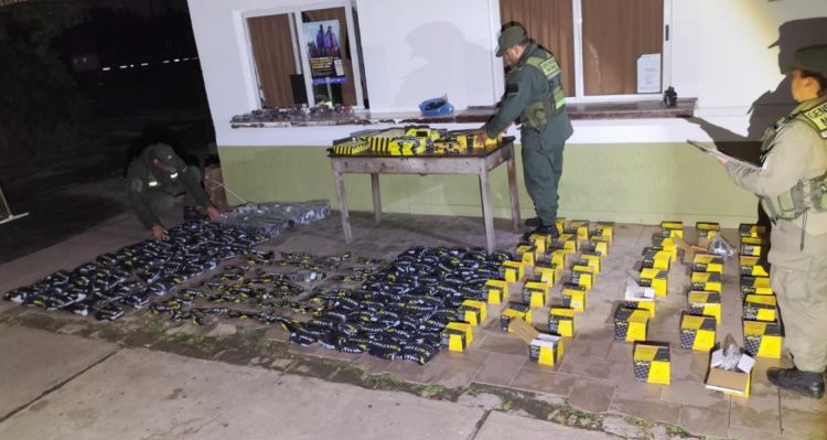 En tres procedimientos, GN secuestró mercadería de contrabando valuada en casi 30 millones de pesos