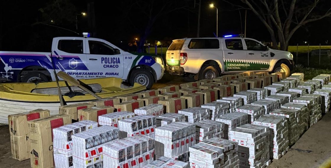 Chaco: Interceptan a la vera del río Bermejo 39.650 atados de cigarrillos de contrabando