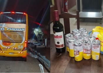 Revuelo en un colectivo de larga distancia por una pasajera ebria, causó reacciones e intervino la Policía