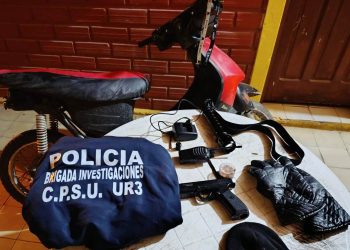 Demoraron a un joven de 18 años, tenía una pistola de aire comprimido, balines y una picana eléctrica