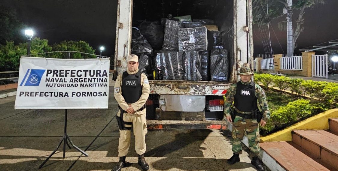 Prefectura frustró un contrabando valuado en más de 37 millones de pesos y secuestró toda la mercadería ilegal
