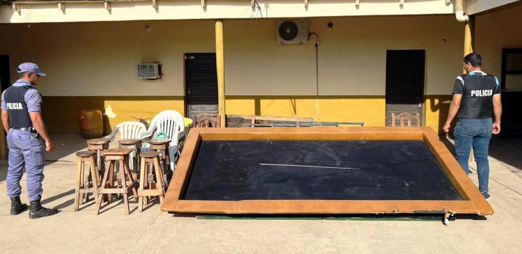 El IAS intervino un “casino” clandestino y de apuestas ilegales en Pozo del Tigre