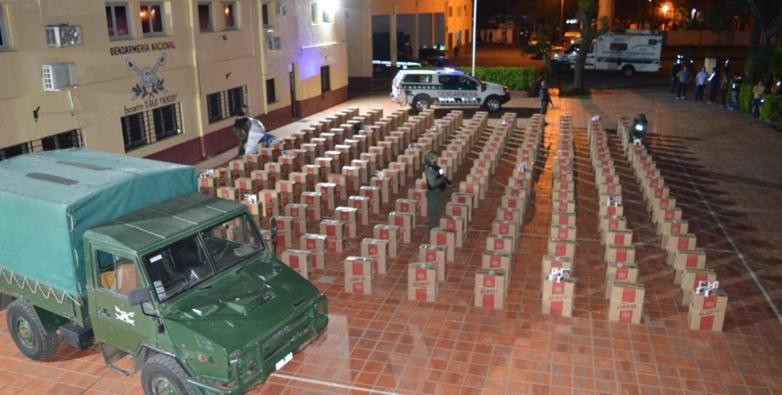 GN incautó 100.000 atados de cigarrillos sin aval legal aduanero, valuados en más de 156 millones de pesos