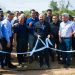 Insfrán inauguró un acueducto, obras educativas y una pileta municipal en su gira por el oeste