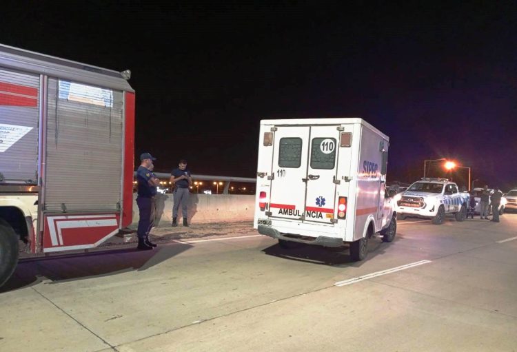 Un hombre intentó tirarse al vacío desde el puente elevado