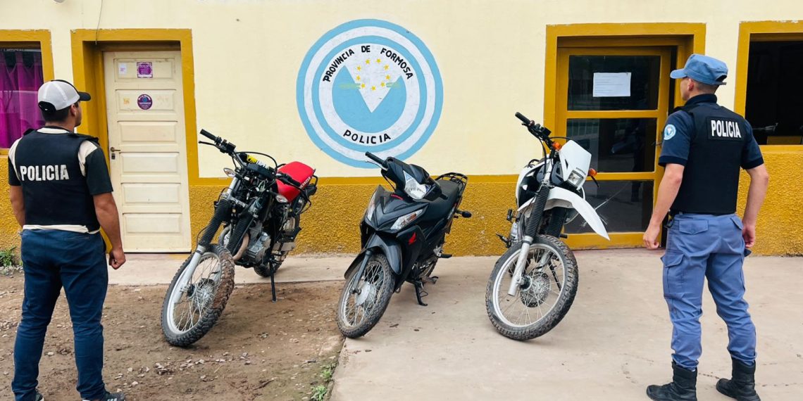 Tres costosas motos robadas en Buenos Aires fueron detectadas en Ibarreta