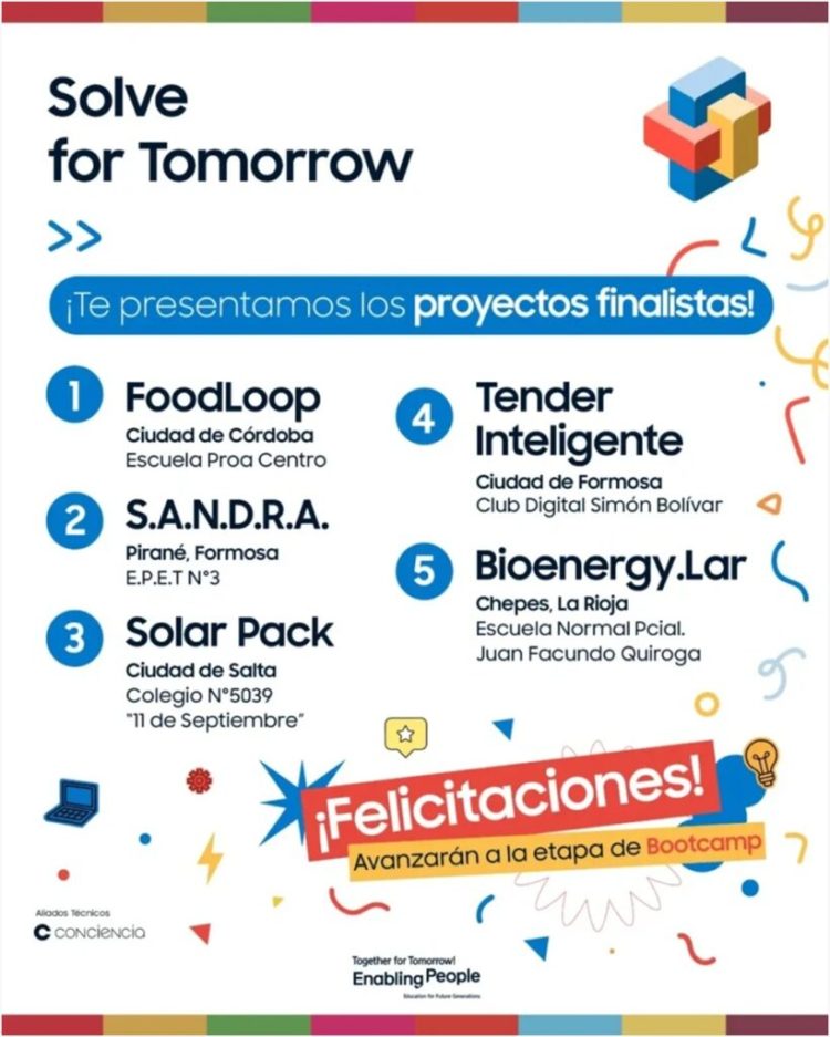 Dos proyectos locales fueron seleccionados entre los cinco finalistas de “Solve for Tomorrow”