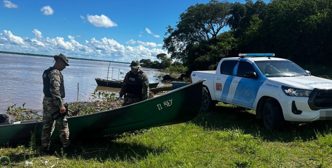 Chaco: Prefectura secuestró cocaína y detuvo a dos personas en el río Paraná