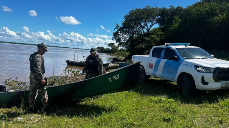 Chaco: Prefectura secuestró cocaína y detuvo a dos personas en el río Paraná