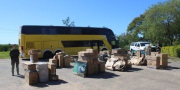 Gendarmería secuestró 8.420 atados de cigarrillos, 44 kilos de hojas de coca y mercadería de contrabando