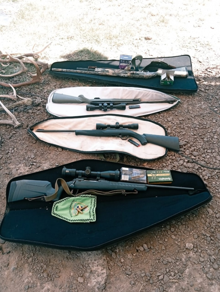 Chaco: interceptaron a tres formoseños con armas y carne faenada