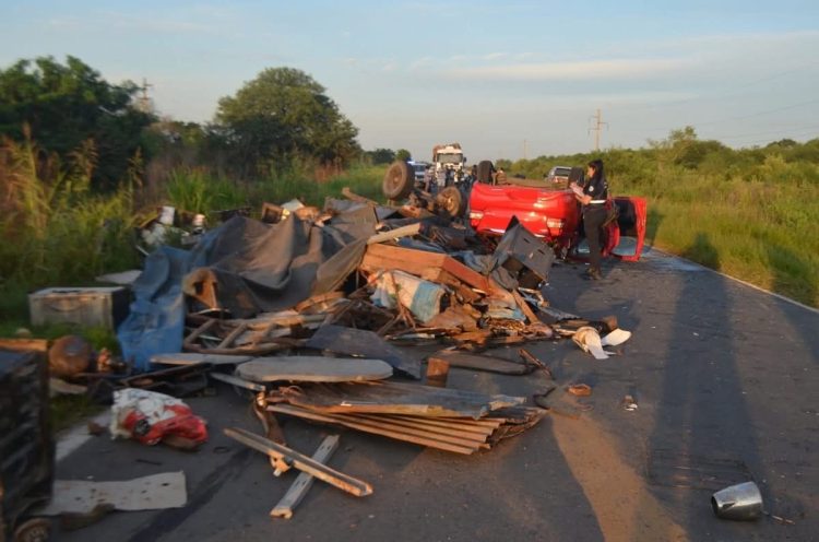Una mujer perdió la vida en un fuerte choque sobre la Ruta Nacional 86