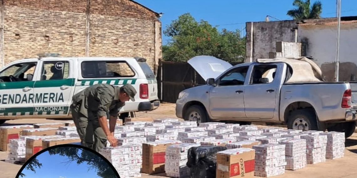 Gendarmería secuestró más de 27 mil atados de cigarrillos y materiales de construcción sin aval aduanero