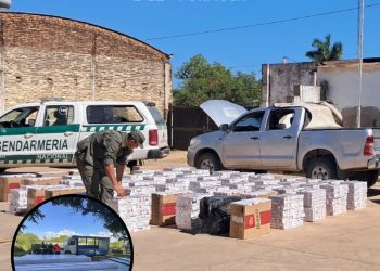 Gendarmería secuestró más de 27 mil atados de cigarrillos y materiales de construcción sin aval aduanero