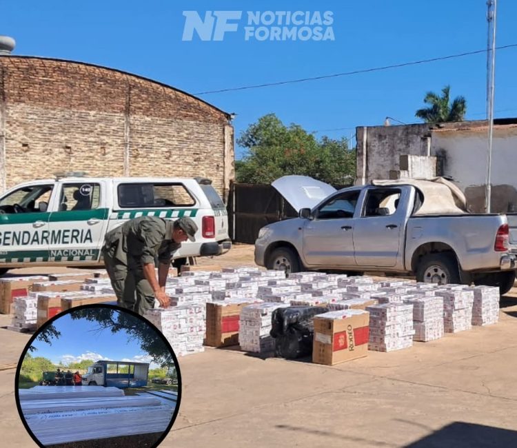 Gendarmería secuestró más de 27 mil atados de cigarrillos y materiales de construcción sin aval aduanero
