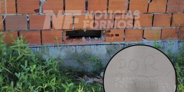 Ladrones ingresaron a robar a un corralón mediante un «boquete» y dejaron una nota: «por ratas»