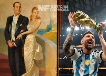 Retiran cuadro de Perón y Evita de Casa Rosada y evalúan poner uno de Messi