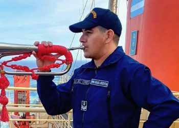 Marcos, el trompetista formoseño que participa en una misión en la Antártida