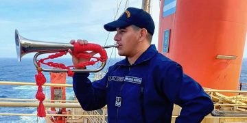 Marcos, el trompetista formoseño que participa en una misión en la Antártida