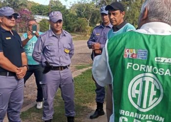 ATE protestó por despidos en el HCD de Villa Escolar y recurrió a la Justicia