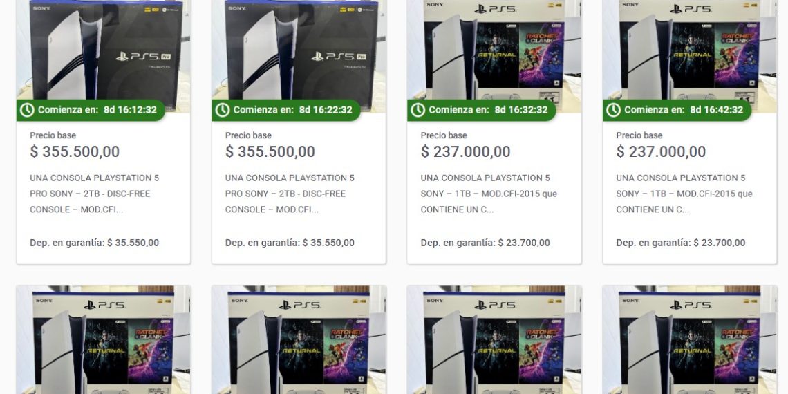 La Aduana subastará consolas de videojuegos que están en depósitos de Formosa y Clorinda