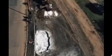 Clorinda: reparan intersección de ruta 11 y avenida Urquiza