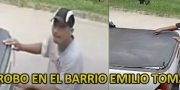 A plena luz del día: Ladrón se llevó una caja de herramientas de una camioneta estacionada