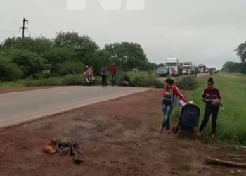 Comunidades originarias de Ensanche Norte cortan la ruta 81 en reclamo de asistencia