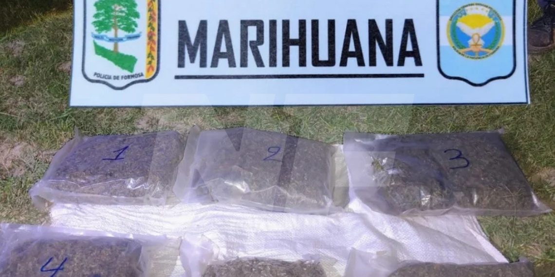 Secuestran casi 6 kilogramos de marihuana en un operativo en la ciudad de Formosa