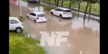 Cayeron 70 mm de lluvia en pocas horas y anegaron algunos sectores
