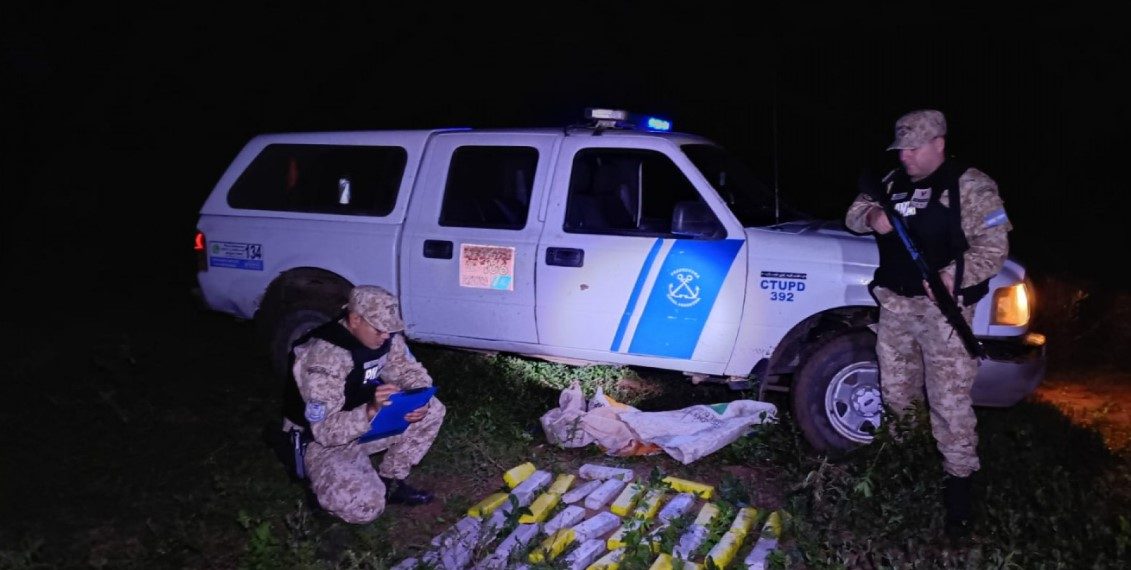 Prefectura secuestró más de 27 kilos de droga en Corrientes