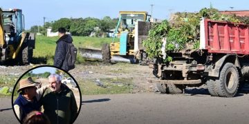 Jofré supervisó tareas de mantenimiento en los barrios Lisbel Rivira y San Antonio